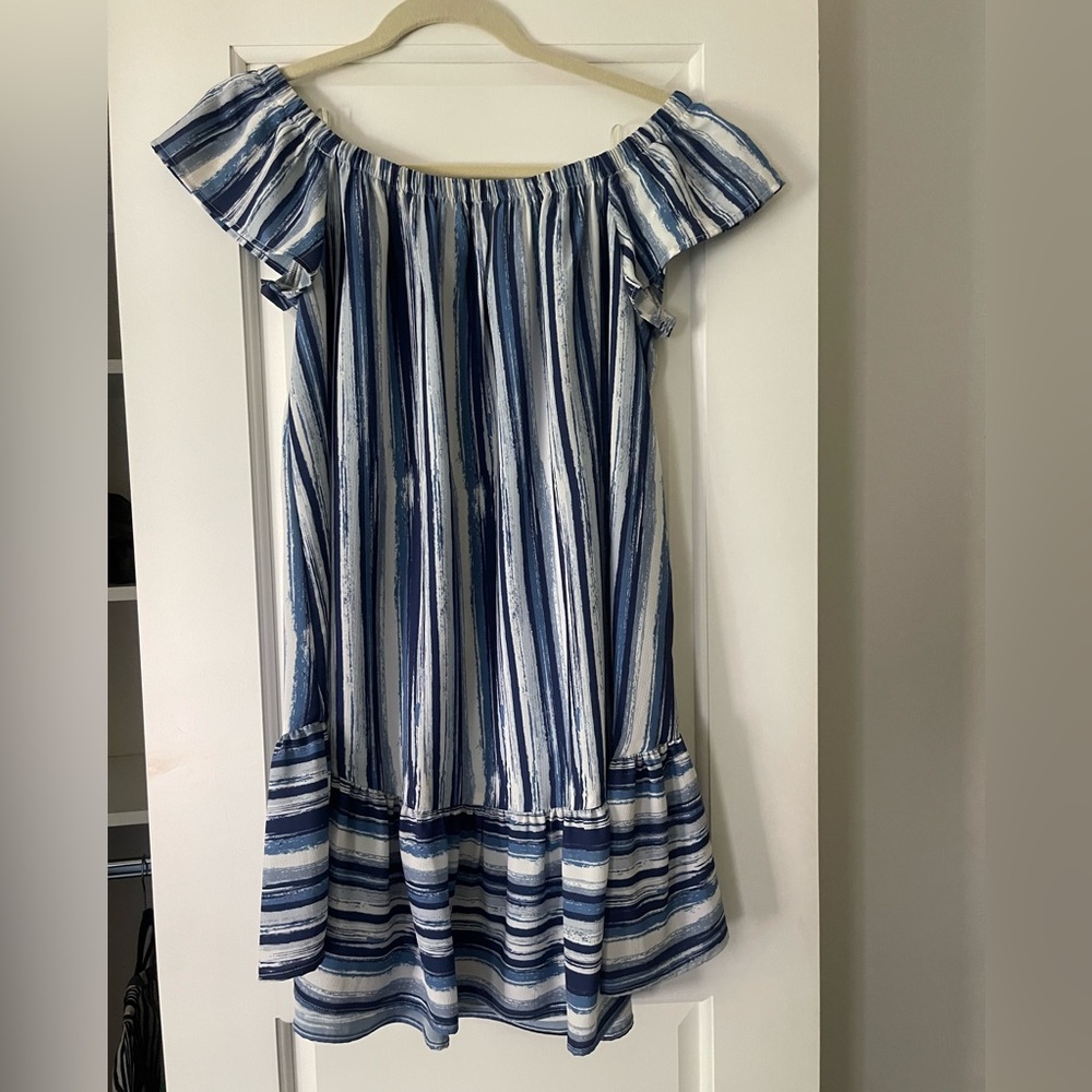 Aqua Strapless Dress